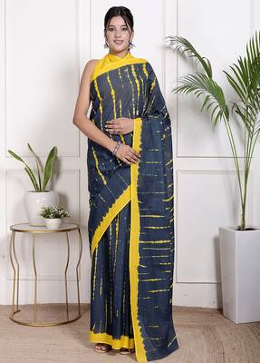 Tie diy printed cotton ethnic saree for woman 1