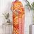 Tie die printed pure cotton ethnic saree for woman
