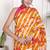 Tie die printed pure cotton ethnic saree for woman