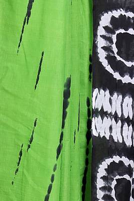 Tie die printed  cotton ethnic saree for woman 4