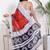 Tie die printed pure cotton ethnic saree for woman