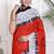 Tie die printed pure cotton ethnic saree for woman