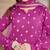 Dark rani pink cotton plain bhandej suit set