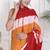 Tie die printed pure cotton ethnic saree for woman