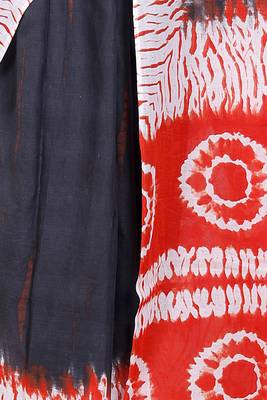 Tie die printed  cotton ethnic saree for woman 4