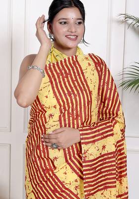Tie diy printed  cotton ethnic saree for woman 3