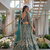 rama green butterfly net lehenga choli with sequins