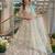 off-white net lehenga with cording and sequins work