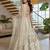 off-white net lehenga with cording and sequins work