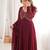 Maroon embroidery bids full stitched anarkali suit
