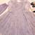 Lavender embroidery bids full stitched anarkali suit