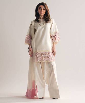 white embroidered moti hand crepe farshi salwar set 2
