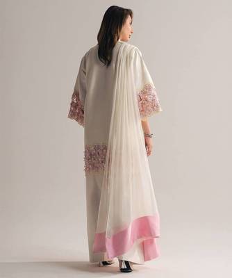 white embroidered moti hand crepe farshi salwar set 3