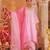 Pink embroidered chanderi kurta set