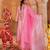 Pink embroidered chanderi kurta set