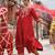 Red Chanderi Kurta Set With Dual-Shaded Dupatta
