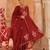Maroon embroidered chanderi kurta set