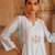 Sky blue embroidered chanderi kurta set
