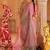  Pink Cotton Anarkali Set With Dual-Shaded Dupatta