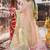 light green embroidered chanderi anarkali set