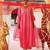 Pink embroidered chanderi kurta set