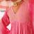 Pink embroidered chanderi kurta set