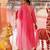 Pink embroidered chanderi kurta set