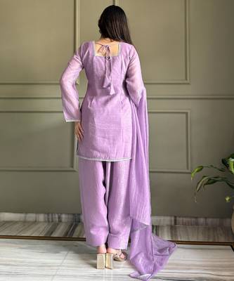 sky blue siroski work silk farshi salwar suit 3