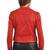 Women's genuine lambskin red leather motorcycle slim fit biker jacket