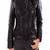 Women's genuine lambskin black leather full quilted biker jacket