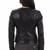 Women's genuine lambskin black leather full quilted biker jacket