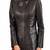 Women black 100% lambskin leather jacket biker motorcycle napa leather jacket-c