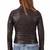 Women's genuine lambskin black leather jacket motorcycle biker jacket-c006