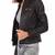 Women's genuine lambskin black leather jacket motorcycle biker jacket-c007