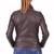 Women's genuine lambskin brown leather jacket motorcycle biker jacket-c011