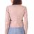 Women's genuine lambskin pink  leather jacket motorcycle classic jacket-c018
