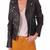 Womens genuine lambskin leather motorcycle slim fit designer ladies biker jacket-c024