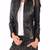 Womens genuine lambskin black leather motorcycle slim fit ladies biker jacket-c44