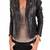 Womens genuine lambskin black leather motorcycle slim fit ladies biker jacket-c46