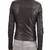 Womens genuine lambskin black leather motorcycle slim fit ladies biker jacket-c54