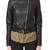 Womens genuine lambskin black leather motorcycle slim fit ladies biker jacket-c61