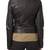 Womens genuine lambskin black leather motorcycle slim fit ladies biker jacket-c61