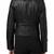 Womens genuine lambskin black leather motorcycle slim fit ladies biker jacket-c63
