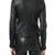 Womens genuine lambskin black leather motorcycle slim fit ladies biker jacket-c67