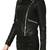 Womens genuine lambskin black leather motorcycle slim fit ladies biker jacket-c69