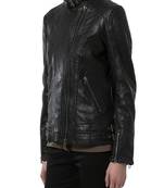 women's black lambskin leather biker jacket classic moto zip style premium sophisticated