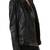 Womens genuine lambskin black leather motorcycle slim fit ladies biker jacket-c70