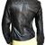 Womens genuine lambskin black leather motorcycle slim fit ladies biker jacket-c71