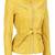 Women’s genuine lambskin yellow leather biker jacket slim fit designer motorcycle-c72