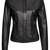 Women’s genuine lambskin black leather biker jacket slim fit designer motorcycle-c75